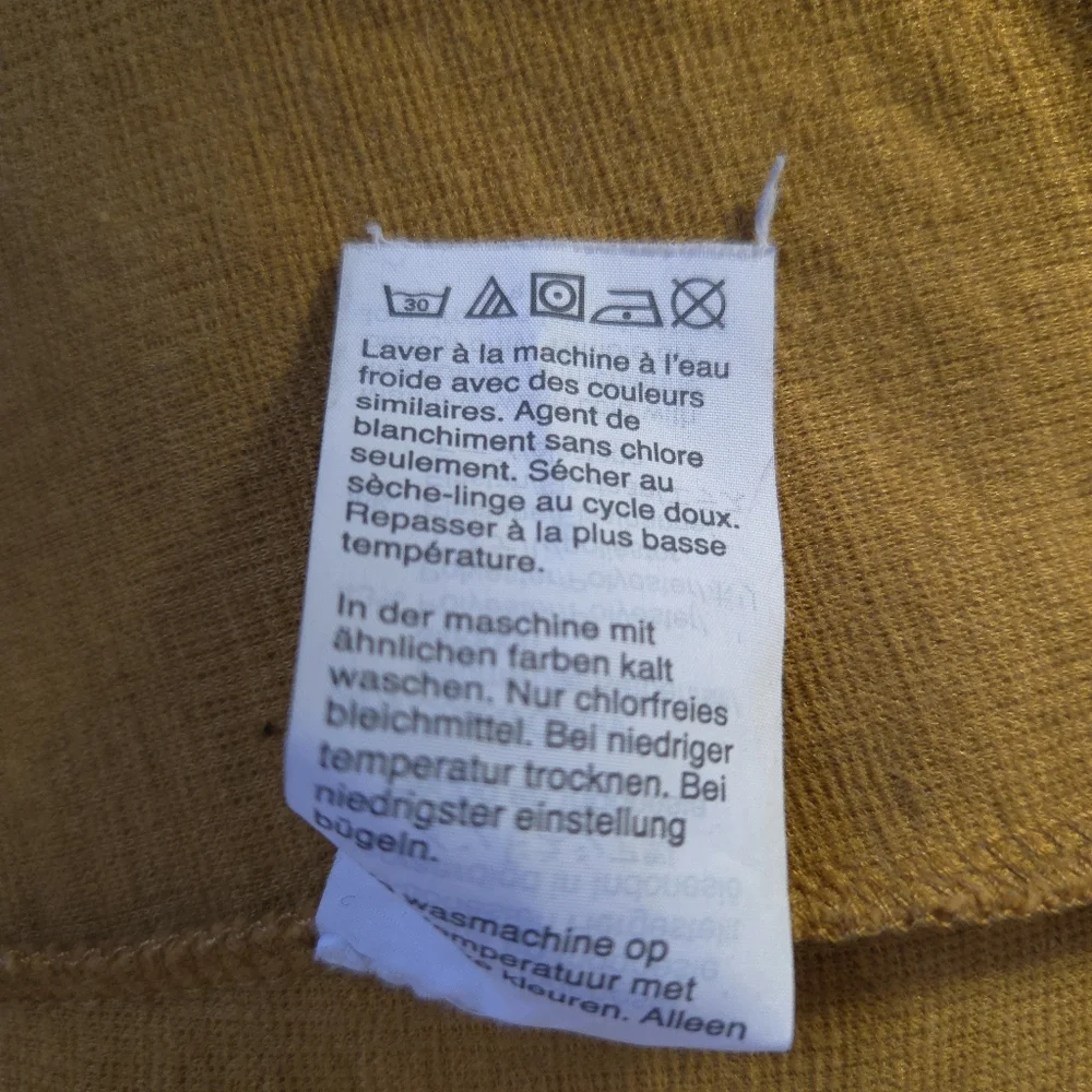 Madewell Texture & Thread Yellow Puff Sleeves Summer Midi Dress WomensSize Small - Picture 16 of 16